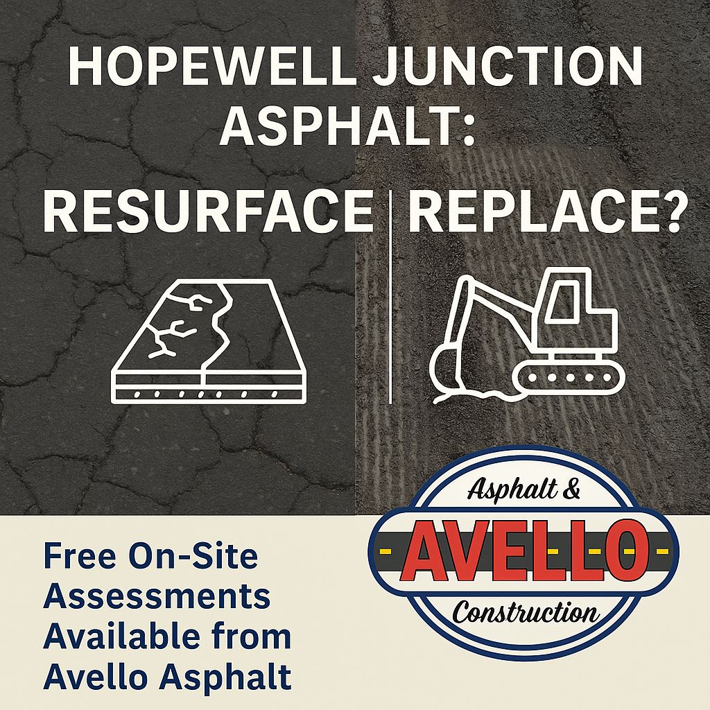 How to Decide Between Asphalt Resurfacing and Replacement in Hopewell Junction — commercial asphalt project photo, Hudson Valley NY