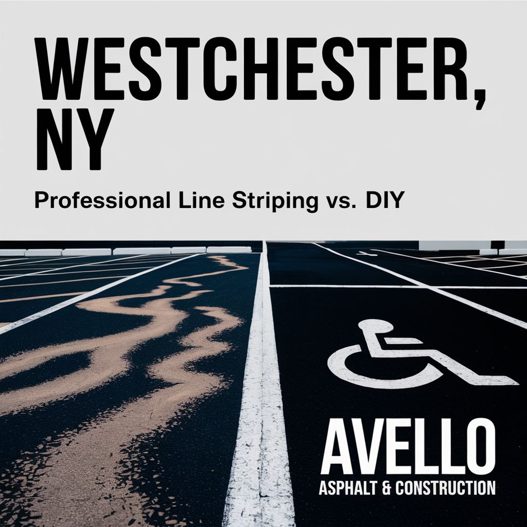 Why Westchester Property Managers Are Choosing Avello Asphalt for Parking Lot Line Striping — commercial asphalt project photo, Hudson Valley NY