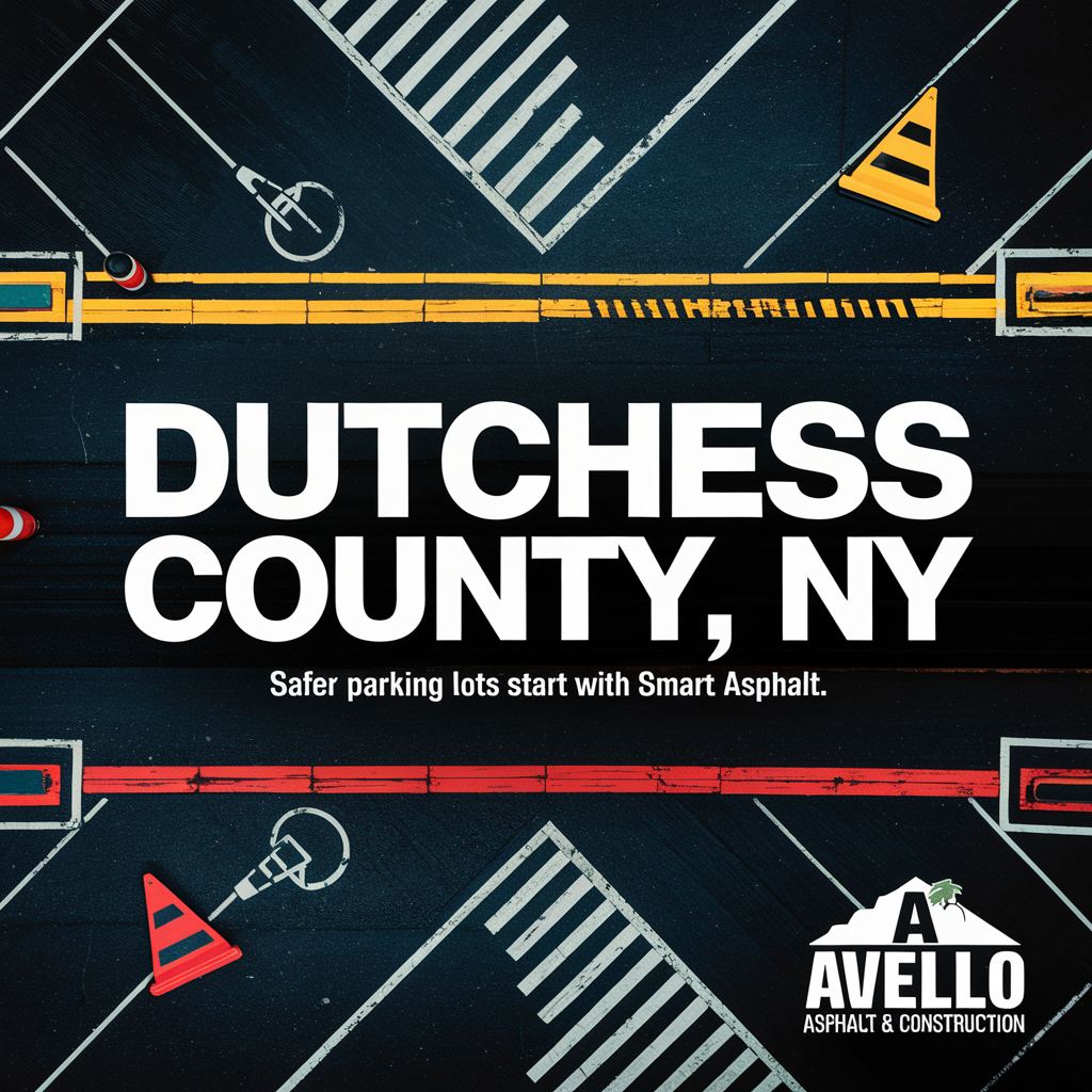 Avello Asphalt Boosts Parking Lot Safety for Dutchess County Properties with Expert Asphalt Upgrades — commercial asphalt project photo, Hudson Valley NY