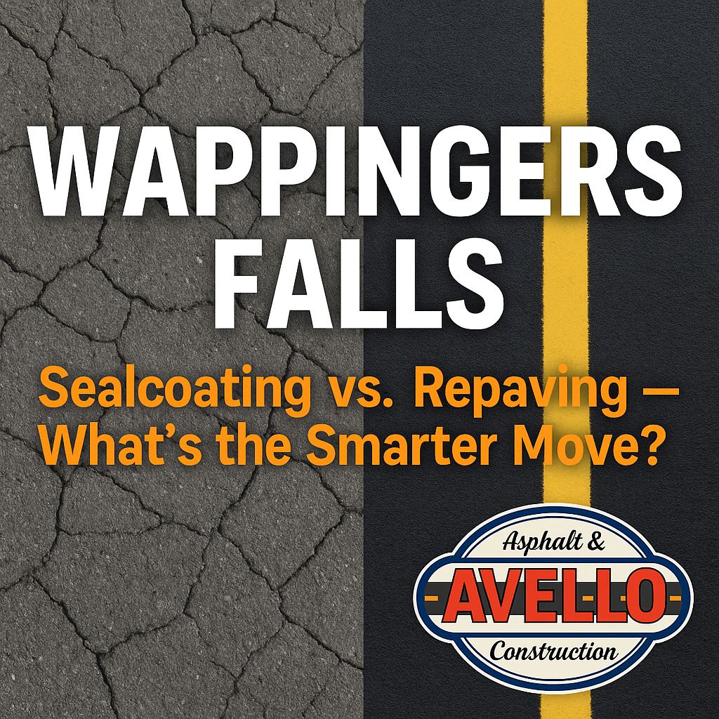 Comparing Sealcoating and Repaving Costs for Commercial Properties in Wappingers Falls — commercial asphalt project photo, Hudson Valley NY