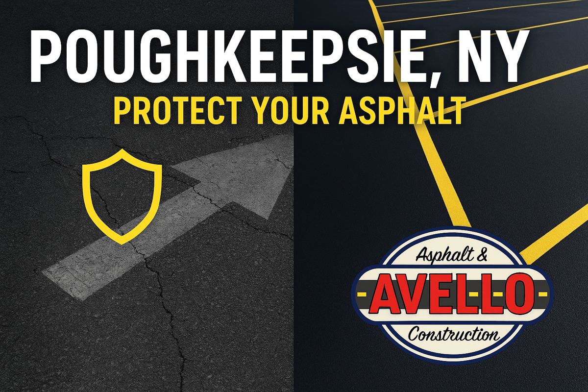 How Avello Asphalt Keeps Poughkeepsie Commercial Lots Safe and Pristine — commercial asphalt project photo, Hudson Valley NY