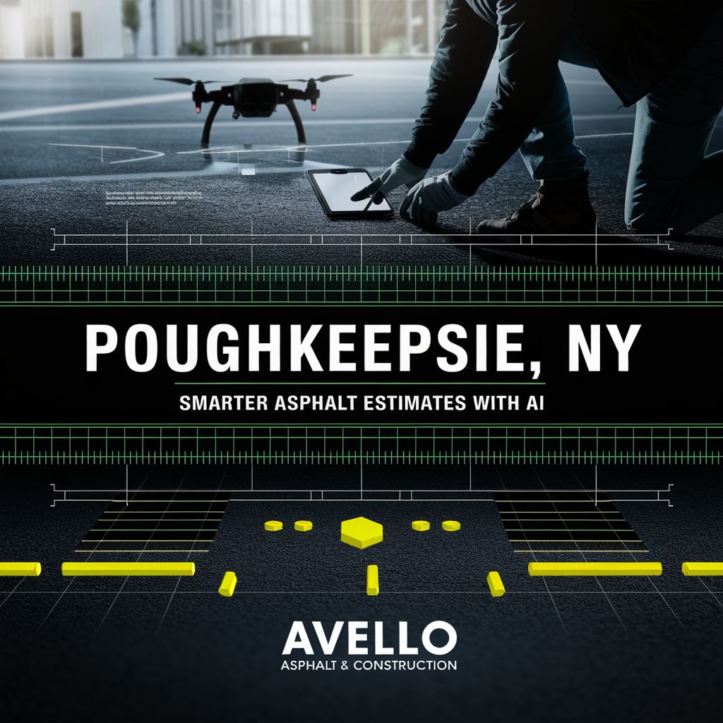Avello Asphalt Revolutionizes Commercial Paving with AI Measurement in Poughkeepsie — commercial asphalt project photo, Hudson Valley NY