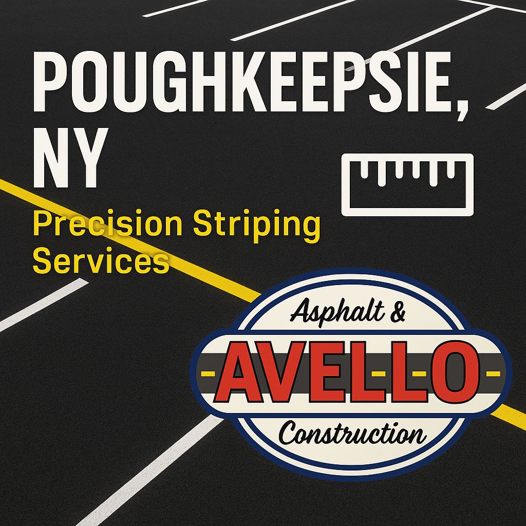 How Avello Asphalt Sets the Standard for Code-Compliant Line Striping in Poughkeepsie — commercial asphalt project photo, Hudson Valley NY