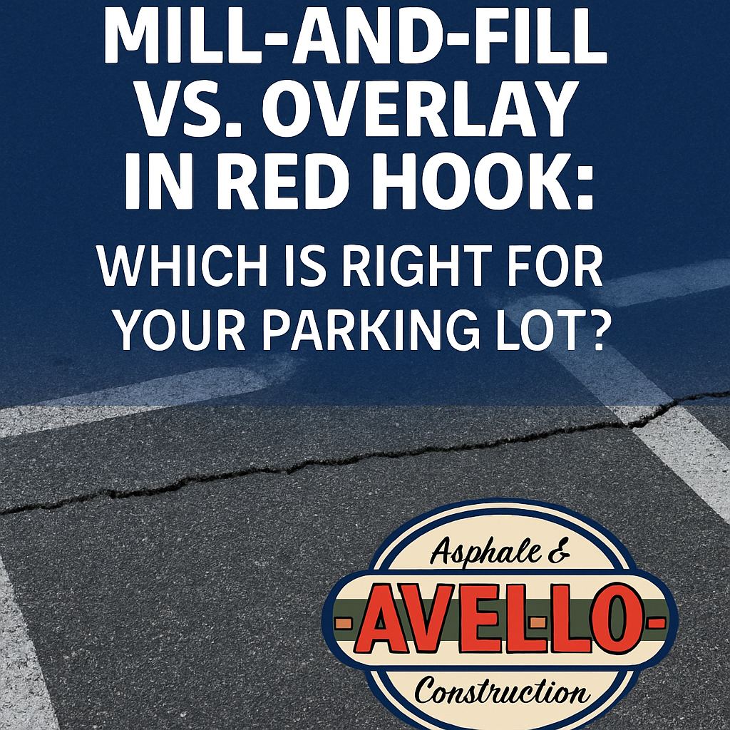 Mill-and-Fill or Overlay Choosing the Right Solution for Your Red Hook Parking Lot — commercial asphalt project photo, Hudson Valley NY