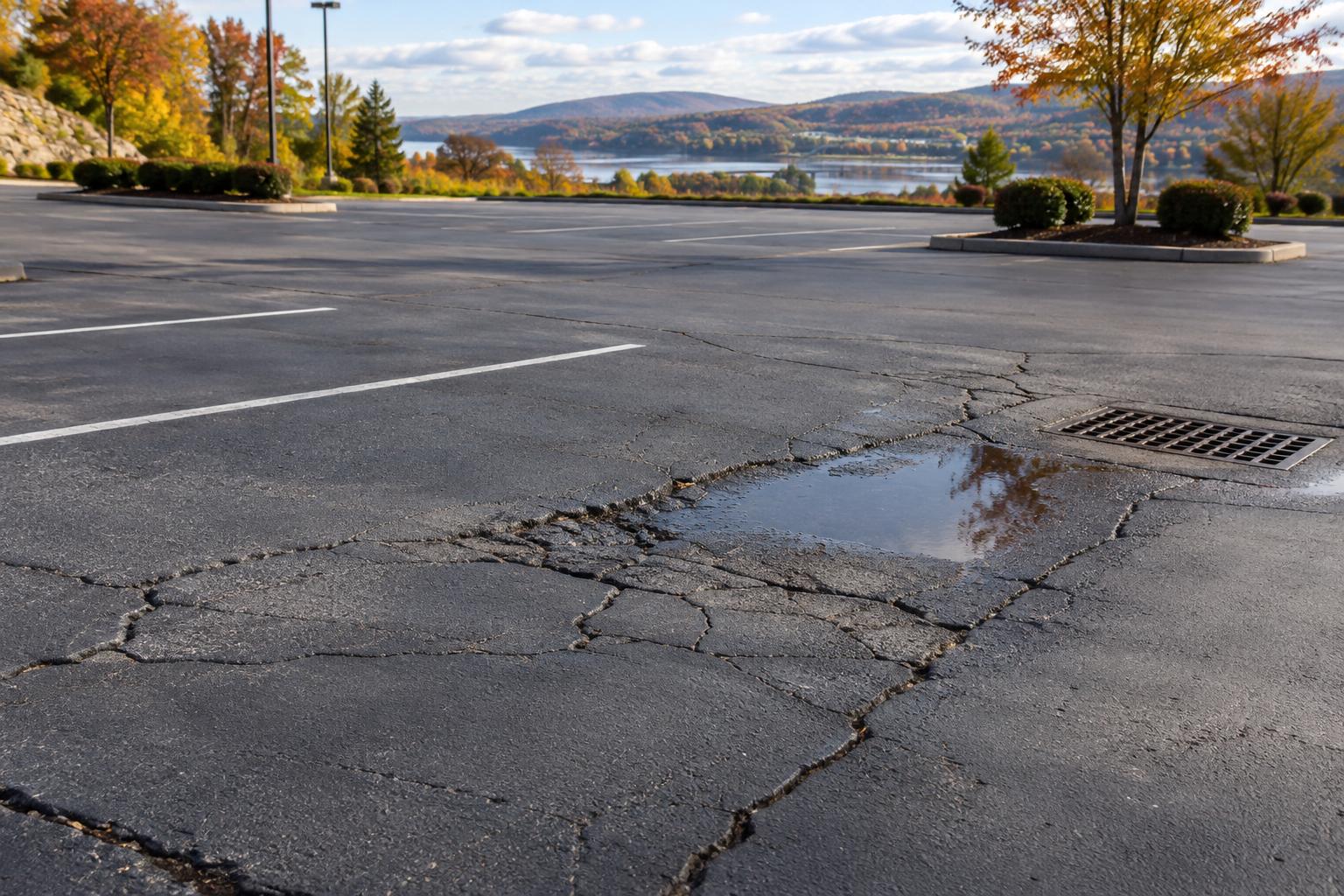 Blog Posts: Asphalt Parking Lot Inspection: Poughkeepsie Paving's 30-Second Visual Guide