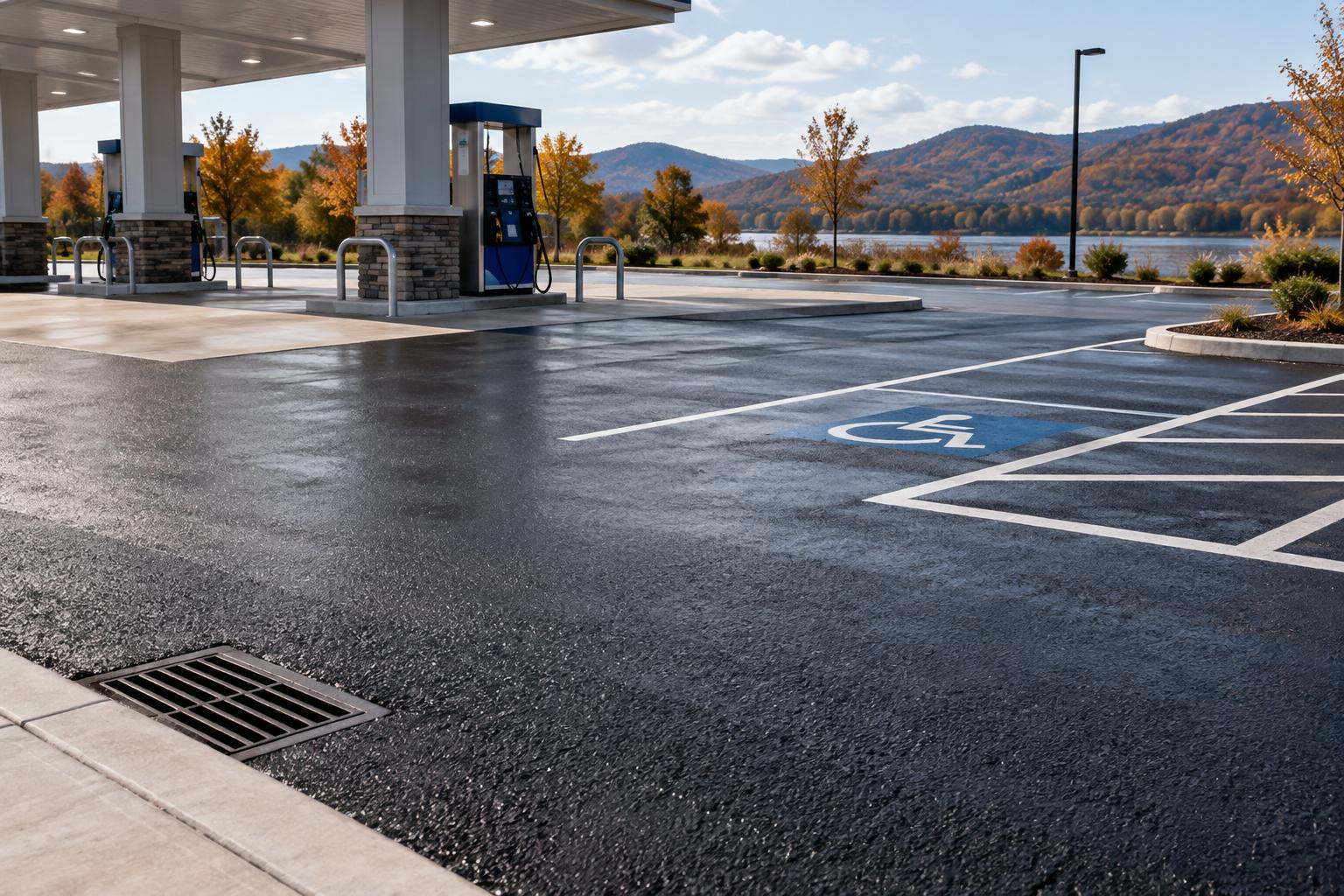 Video Press Releases: Gas Station Paving in New York: Your Asphalt System to Stop Lawsuits & Damage in the Hudson Valley