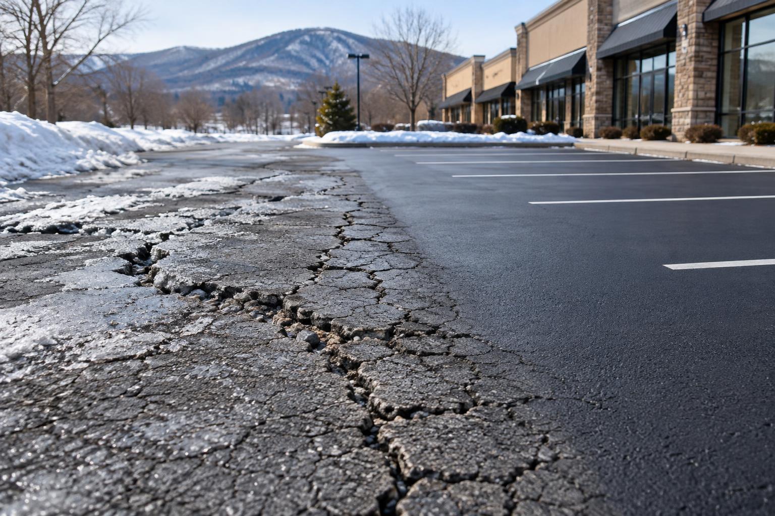 Podcasts: Strip Mall Parking Lots - Why Winter Neglect Costs 5X More in Spring