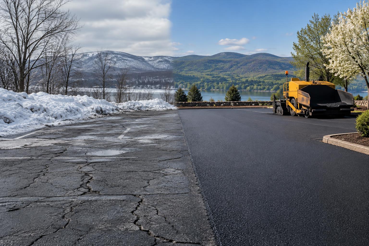 Podcasts: Parking Lot Replacement Timing - Why Spring Beats Winter in Hudson Valley