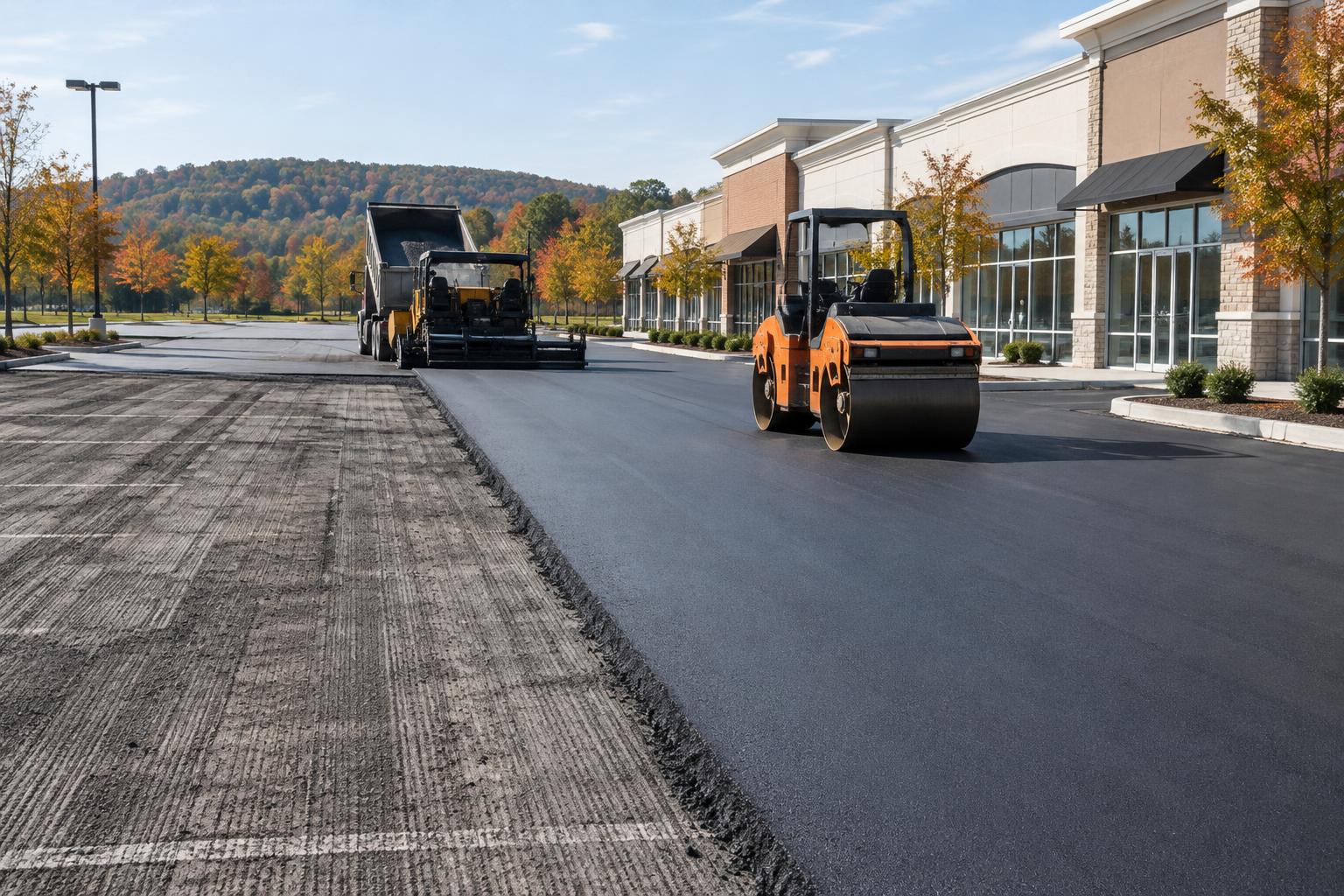 Mill and overlay or full reconstruction: what fits retail plazas in Hopewell Junction? — commercial asphalt project photo, Hudson Valley NY